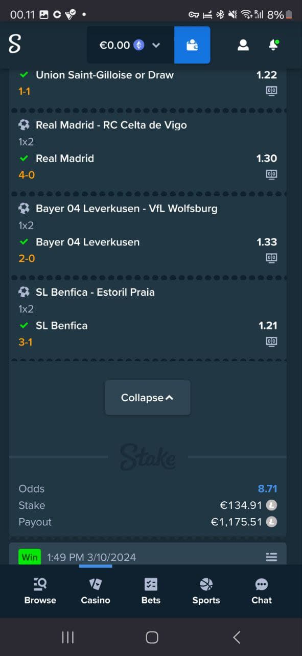 Winning Bet Slip #10