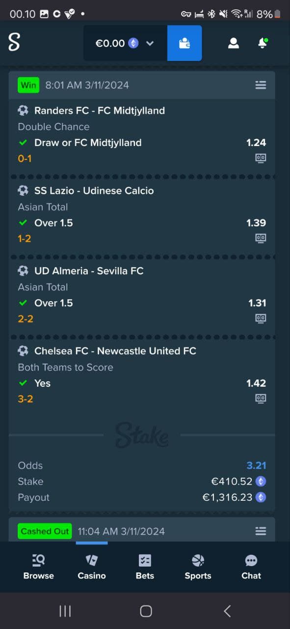 Winning Bet Slip #9